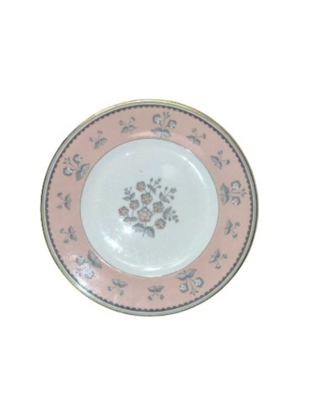 Vintage Wedgwood Pimpernel Pink Bone China 8" Salad‎ Plate W3652 Cottagecore